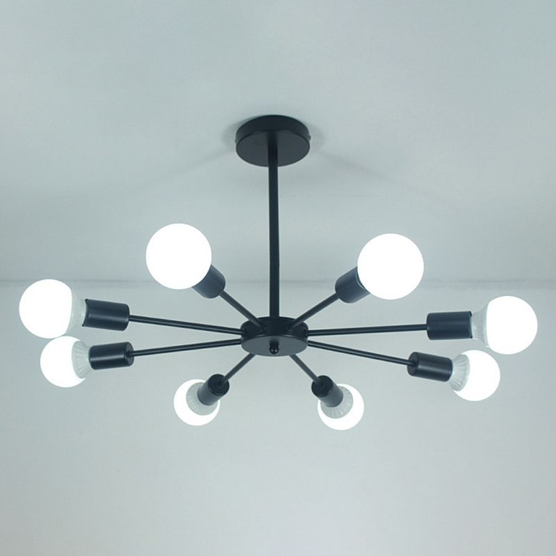 Perfur en fer antiquité de lustre antique Spoutnik suspension suspendue pour le salon