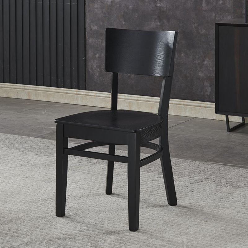 Industrial Style Dining Chair Solid Wood Open Back Armless chair