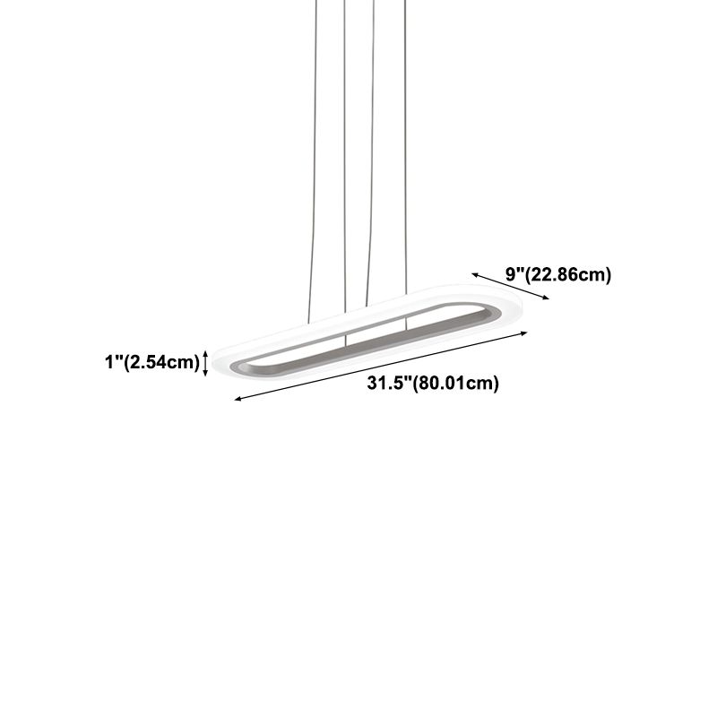 Modern Hanging Lighting Fixture Household LED Chandelier for Sitting Room