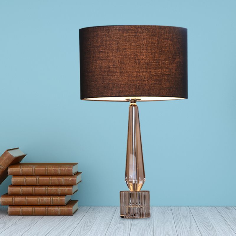 1 lampe de table de nuit ombragée de tête
