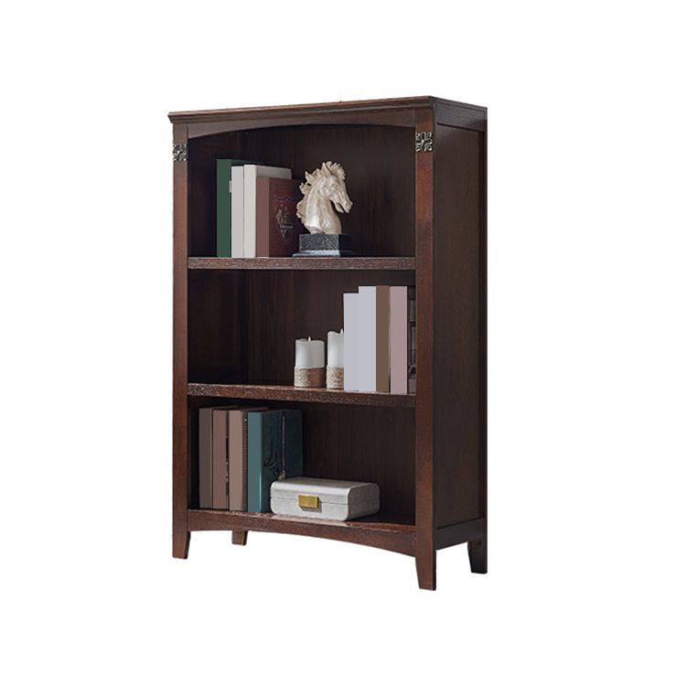 Contemporary Vertical Standard Bookcase Wooden Closed Back Bookcase