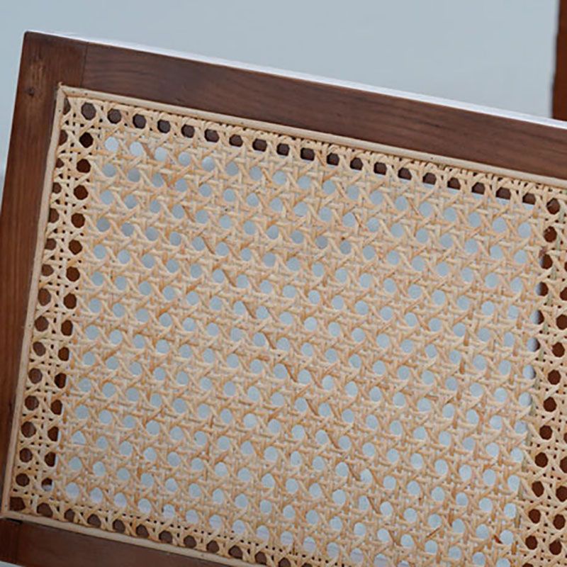 Silla de comedor de madera escandinava, cafetería, sillas de comedor con respaldo abierto y brazo (juego de 2)