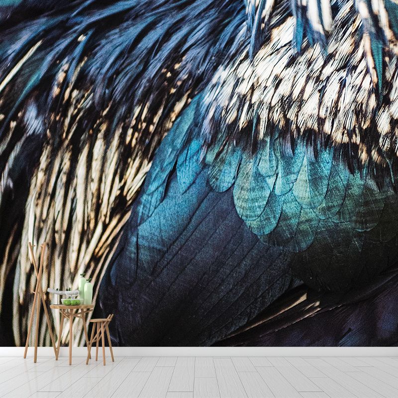 Environment Friendly Decorative Murals Feather Sleeping Room Wall Murals Wallpaper