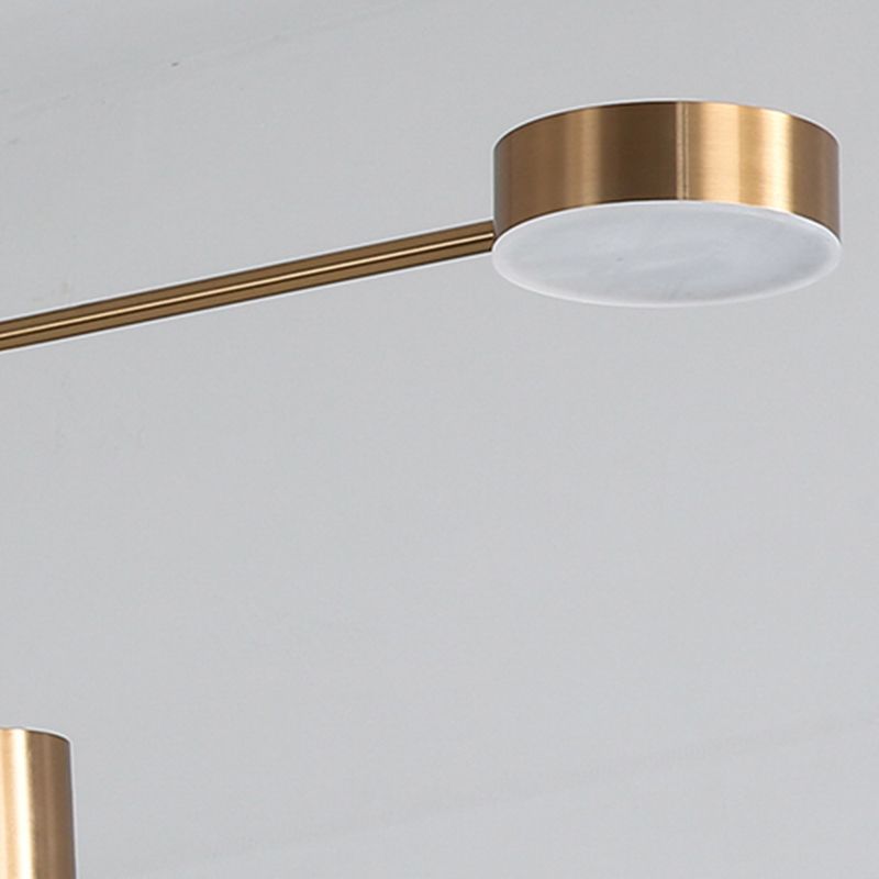 Lámparas de lámparas colgantes de forma de cilindro de estilo moderno 8 luces de lámpara de luz