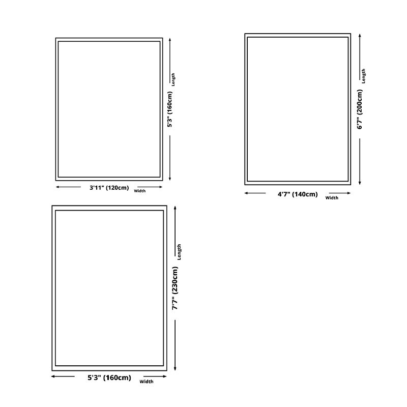 Gorgeous Carpet Trendy Blue Tone Polyester Area Rug Living Room Rug for Non-Slip Backing