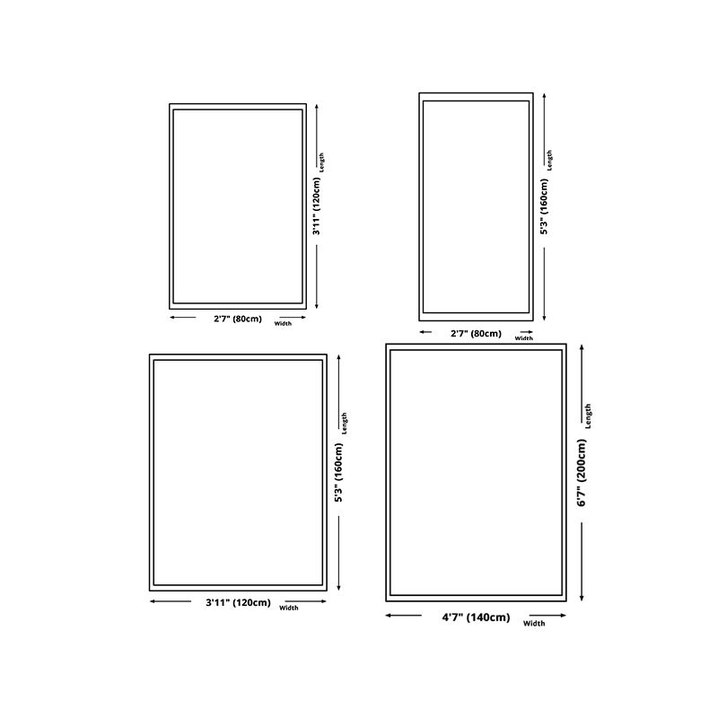 Leisure Abstract Print Carpet Washable Rug Polyester Stain Resistant Carpet for Home Decor