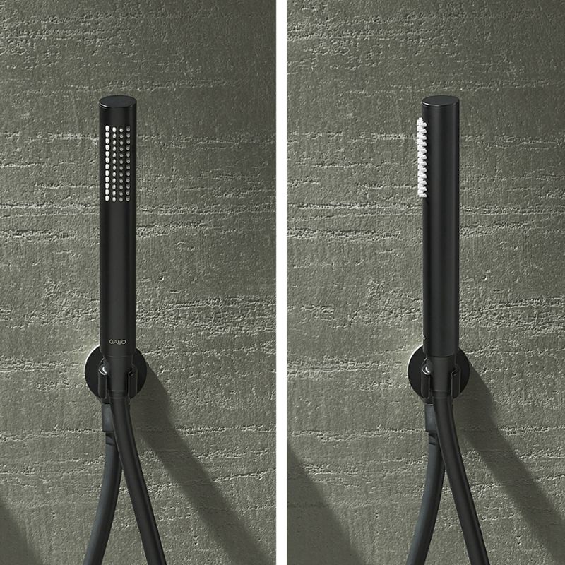 Modern Freestanding Faucet Copper with Hand Shower Swivel Freestanding Tub Faucet