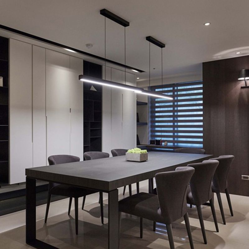 Apparecchio di illuminazione a sospensione lineare Cucina contemporanea METALLA LIGHT 1 1