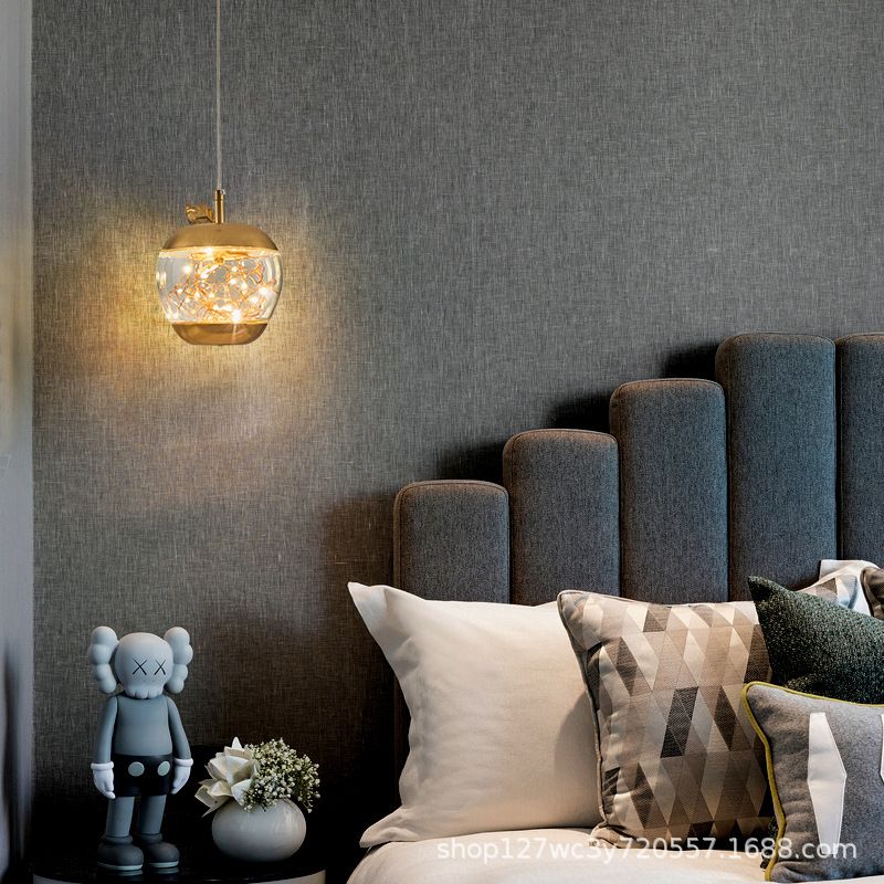 Éclairage pendentif à LED de pomme en verre contemporain 1 lampe suspendue à la tête pour salle à manger