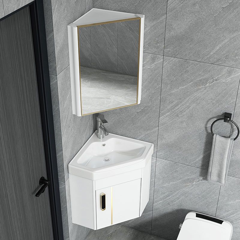 Creative Sink Vanity Wall Mount Triangular Wall Mount Vanity Cabinet