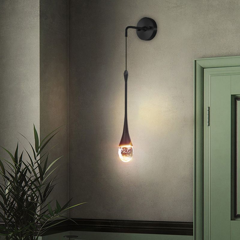 Unique Shape Crystal Wall Light Modern Style 1 Light Wall Mount Light for Bedroom