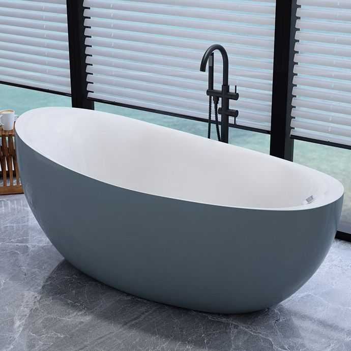 Bathroom Modern Single Slipper Bathtub Stand Alone Acrylic Bath Tub