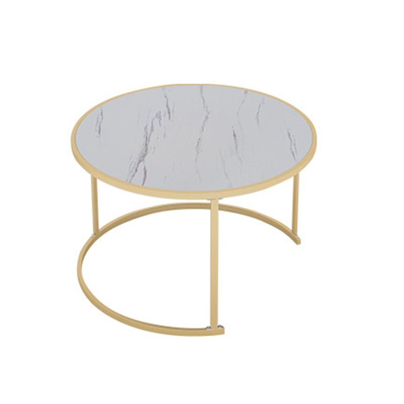 2 Piece Bunching Tables Solid Wood Coffee Table for Living Room