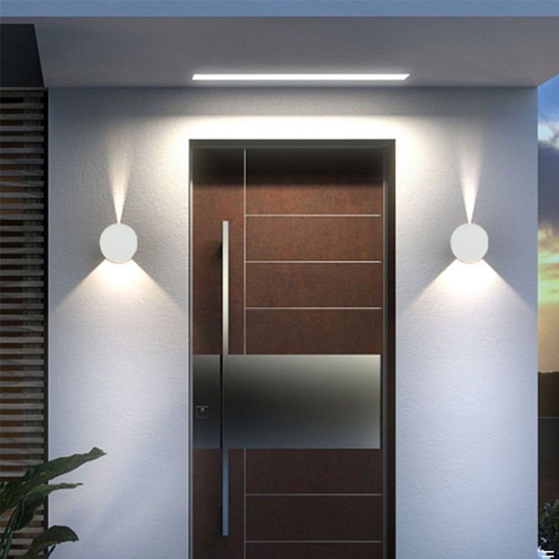 Nordic Style Aluminum Wall Light Circle Shape LED Wall Lamp for Outdoor