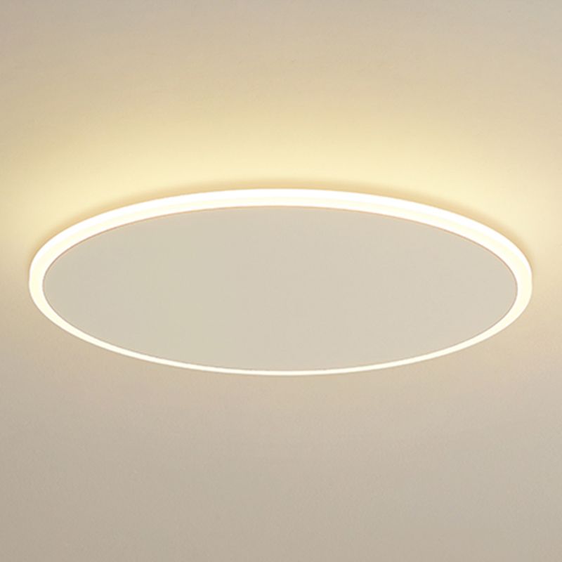 Metal Circular Techo Flush Montaje Luce de techo blanco LED nórdico Lámpara de techo blanco