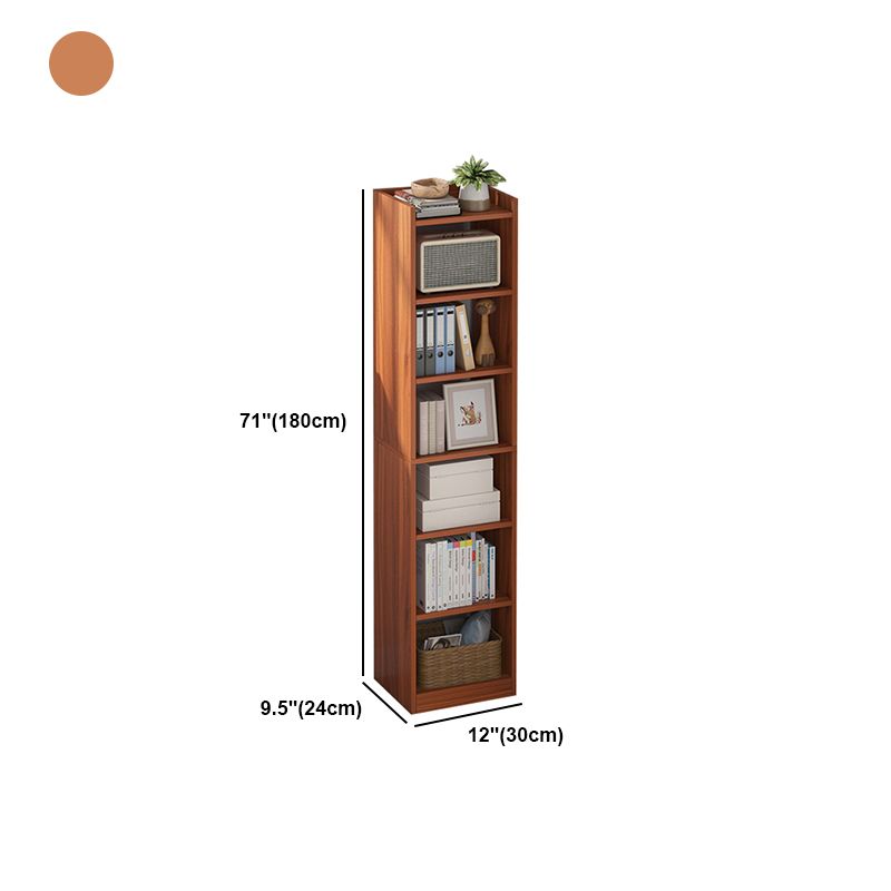 9.45" Wide Matte Finish Bookshelf Wood Standard Shelf Bookcase for Bedroom