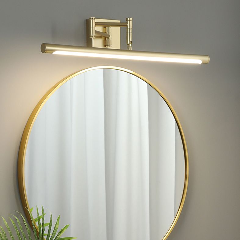 LED acrylique Application murale extensible dans la simplicité moderne Lumière murale linéaire en fer forgé pour salle de bain