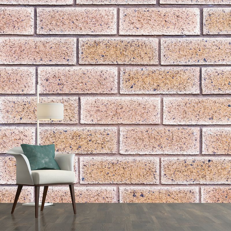 Retro Brick Wall Mural Wallpaper for Sitting Room, Custom Size Available