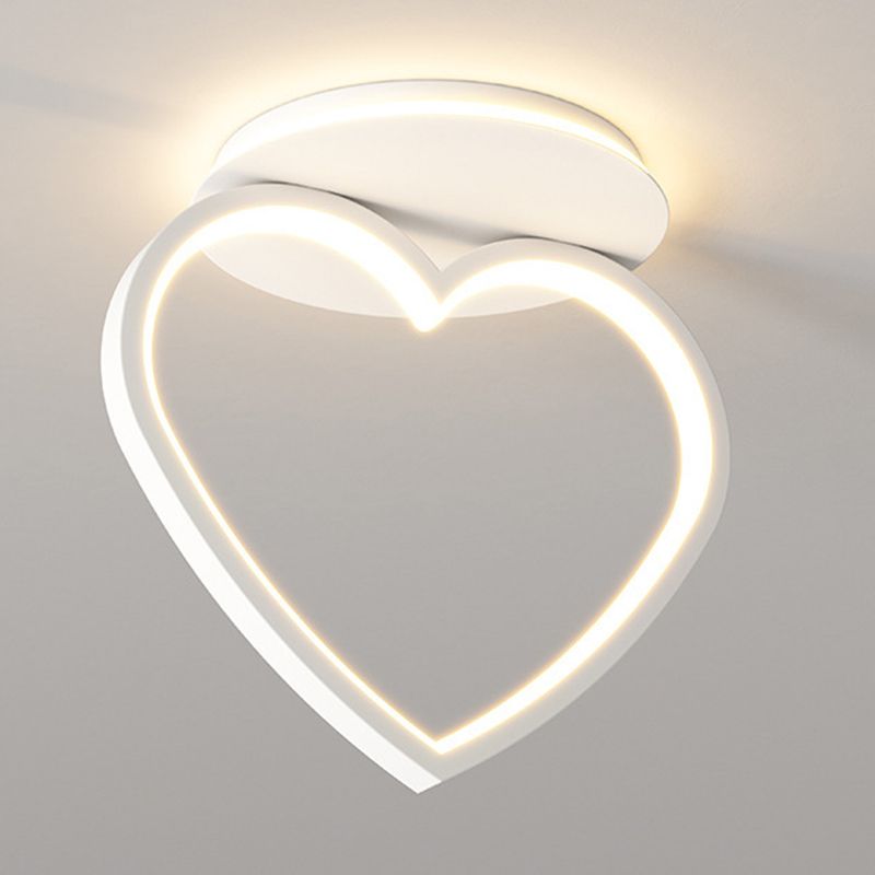 Modernism LED Ceiling Light White Flush Mount Lighting for Dining Room