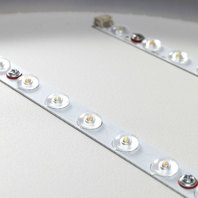 1 / 3 - Light Matte White Flush Mount Iron and Acrylic Cluster Ceiling Flush