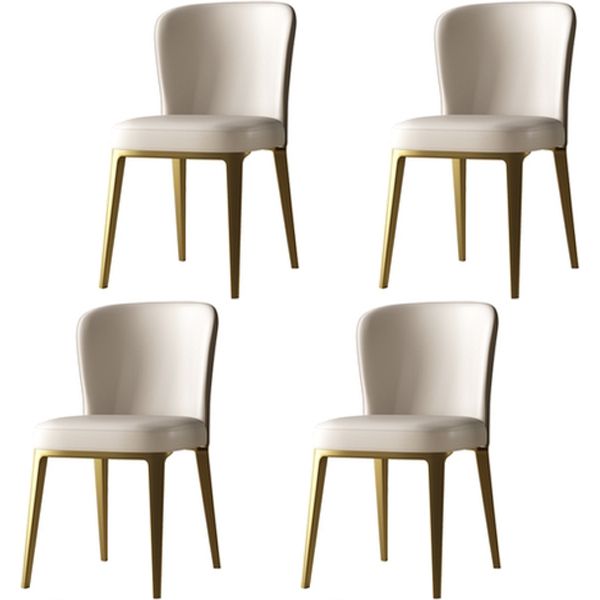 Luxury 1/3/4/5/6 Pieces Dining Set Sintered Stone Dining Table with Leather Chairs