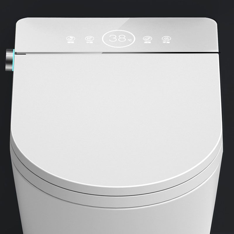 Elongated Toilet Wall Hung 1-Piece Automatic UV Sterilization Toilet with Concealed Tank