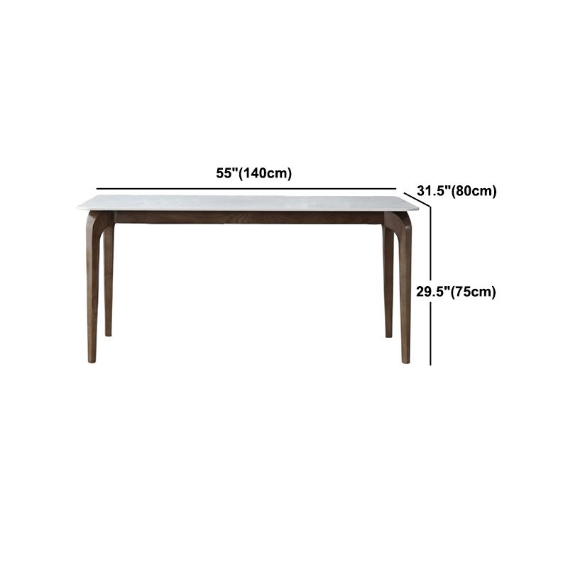 Contemporary Sintered Stone Rectangle Table Set 1/4/5 Pieces Dining Set