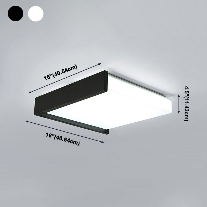 Lampe LED encastrée avec abat-jour en acrylique, plafonnier de Style moderne pour chambre à coucher