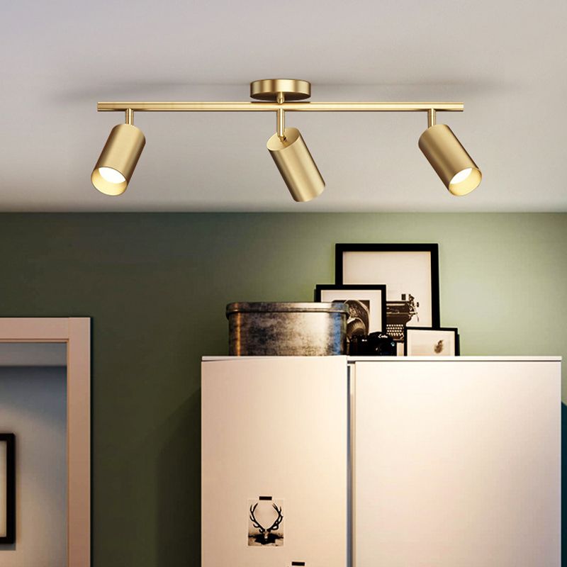 Contemporary Metal Ceiling Light Simple Flush Mount Light Fixture for Bedroom