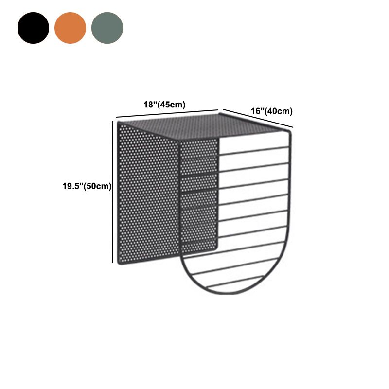 Mid-Century Modern Square Coffee Table with Iron Top and Iron Base