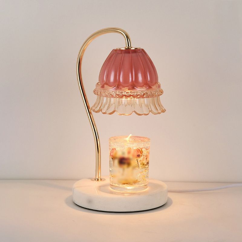 1 Light Bell Table Lighting Modern Style Glass Table Lighting for Bedroom