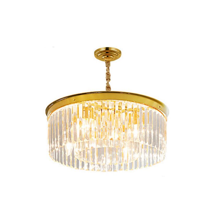 Plafonnier rond en cristal de Style Simple et moderne, luminaire décoratif d'intérieur, idéal pour un salon