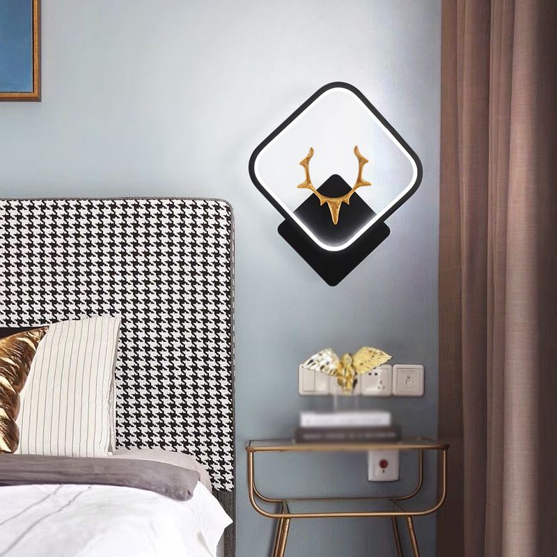 1 Light Unique Shape Wall Mounted Light Modern Sconce Light Fixture for Living Room