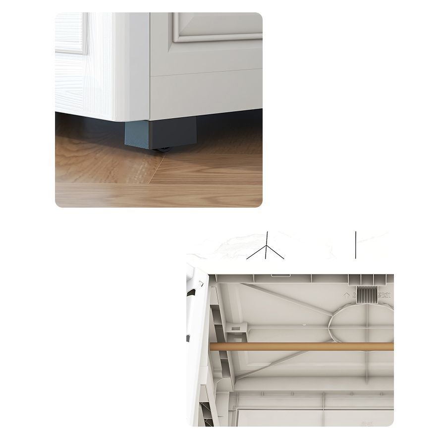 Modern Style Plastic Wardrobe Cloth Rod Included Wardrobe Closet