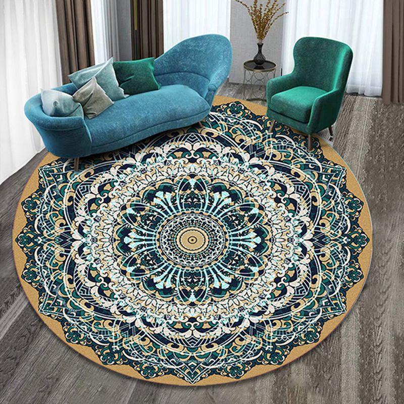 Nice synthétique multi-couleurs synthétique Tapis de fleur Anti slip Backing Washable Tacle résistant à la chambre familiale