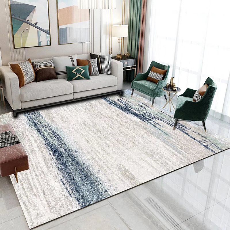 Industrial Rug Polyester Abstract Graphic Rug Stain Resistant Rug for Home Decor