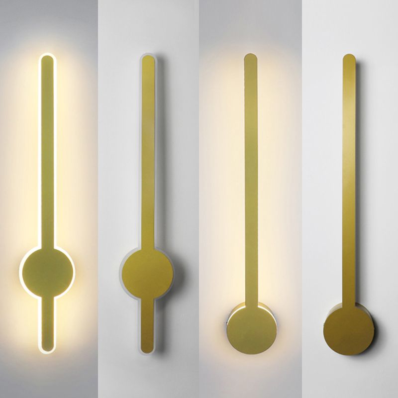 LED Pendulum Shape Wall Lamp Line Light Modern Style Metal Aluminum Wall Sconce