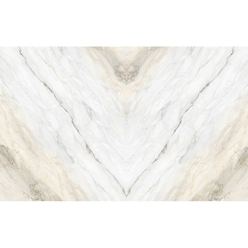 Marble Wall Covering Grey and White Minimalist Mural Wallpaper for Coffee Shop