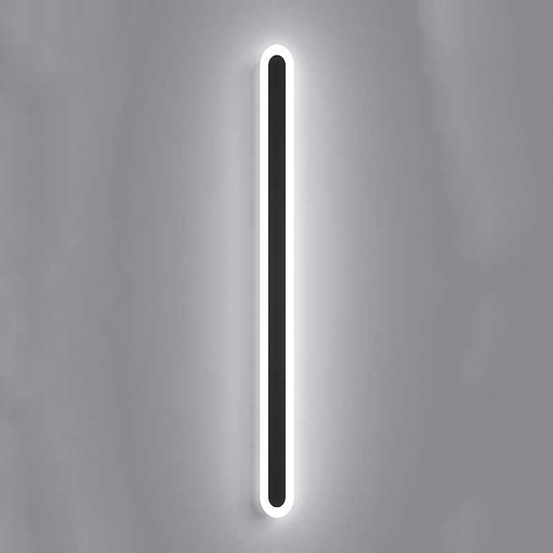 Linear Shape Metal Wall Light Modern 1 Light Wall Mount Light