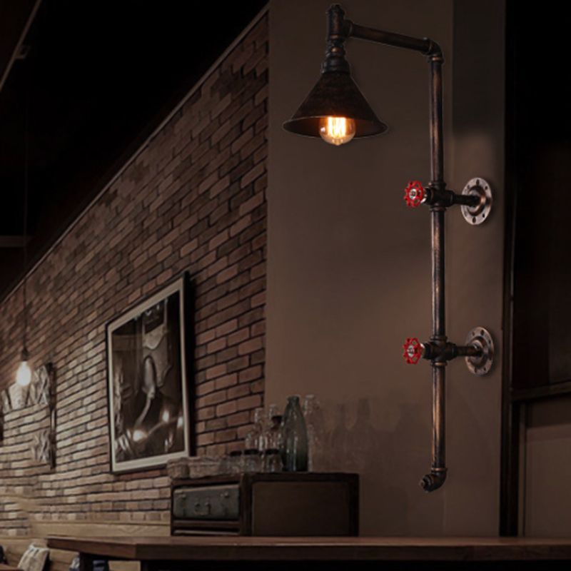 Industrial Wall Light Metallic Wall Light Sconce for Living Room