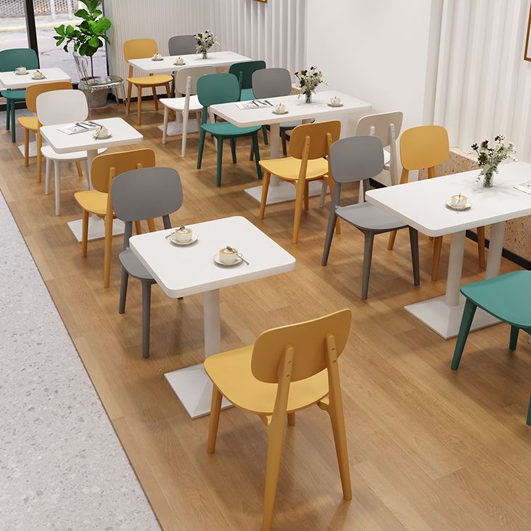 Colección de comedor de mesa de comedor de estilo industrial para el comedor de piedra para interiores