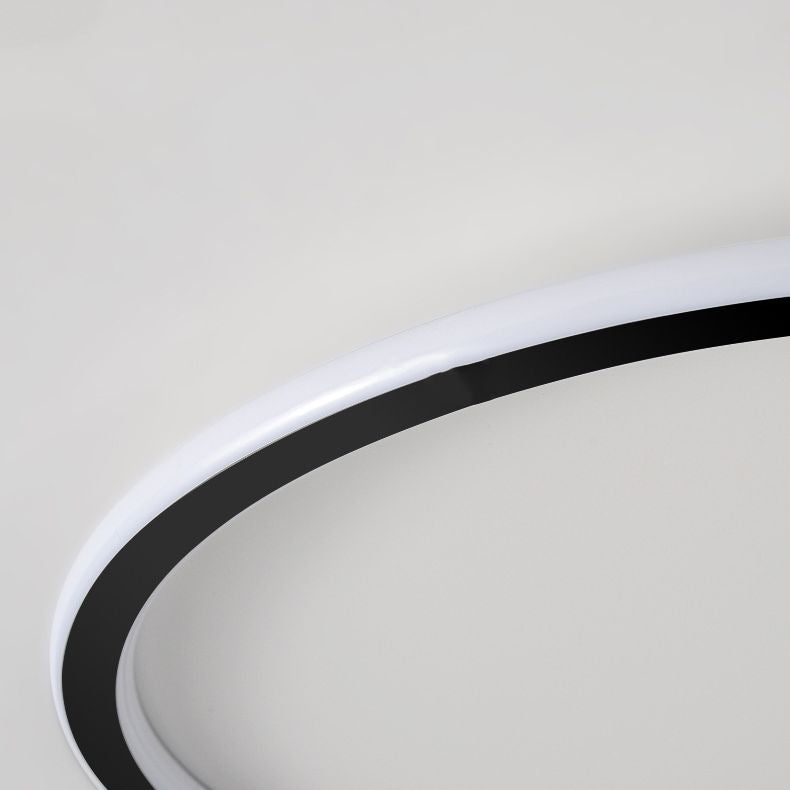 Anillo de aluminio LED empotrado montaje en techo estilo moderno 1 luz montaje empotrado luces