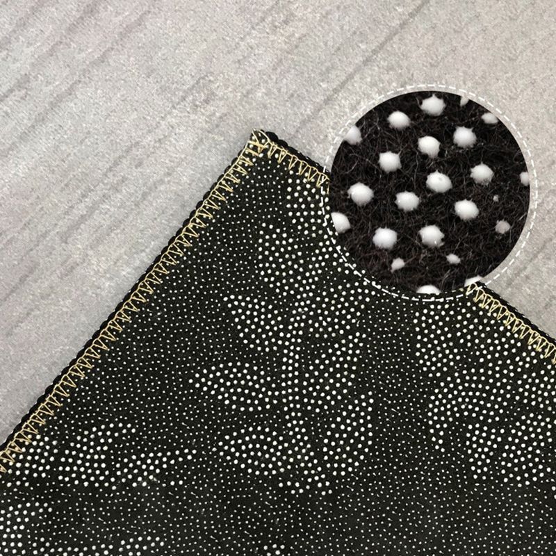 Gray Modern Rug Polyester Graphic Rug Non-Slip Backing Rug for Home Decor