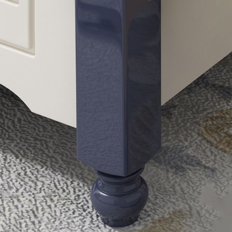 Solid Wood Stepped Standard Bed Headboard Bed with Custom Legs