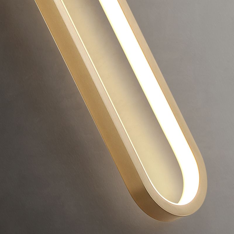 2 - Light Gold LED Bath Bar Solid Brass Post Modern Bathroom Vanity Lighting