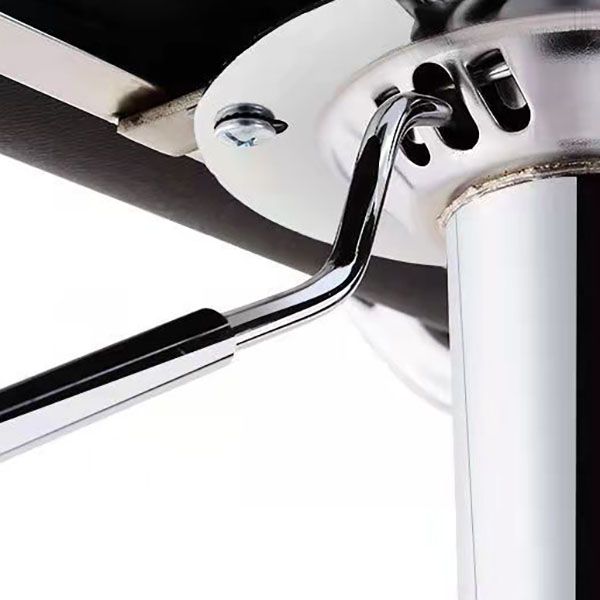 Scandinavian Metal Barstool Velvet Low Back Stool with Footrest for Bar