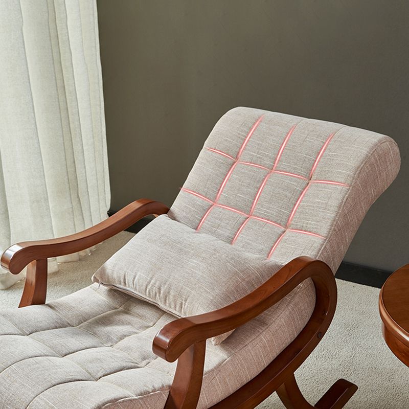 26.37" L x 49.21" W x 35.03" H Upholstered Lounge Chair Solid Wood Frame Accent Chair