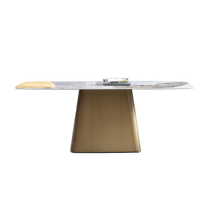 1/4/5/7 Pcs Metal Glam Style Dining Room Set with Rectangle Table Dining Set