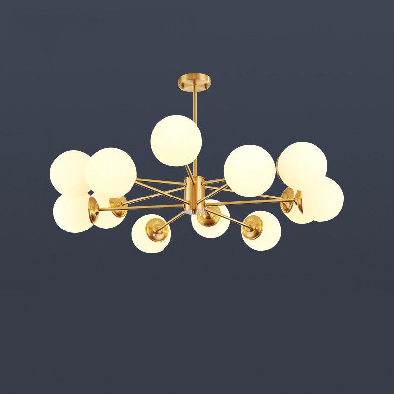 Lampade per lampadario moderno di rame Sputnik lampada a sospensione per soggiorno per soggiorno