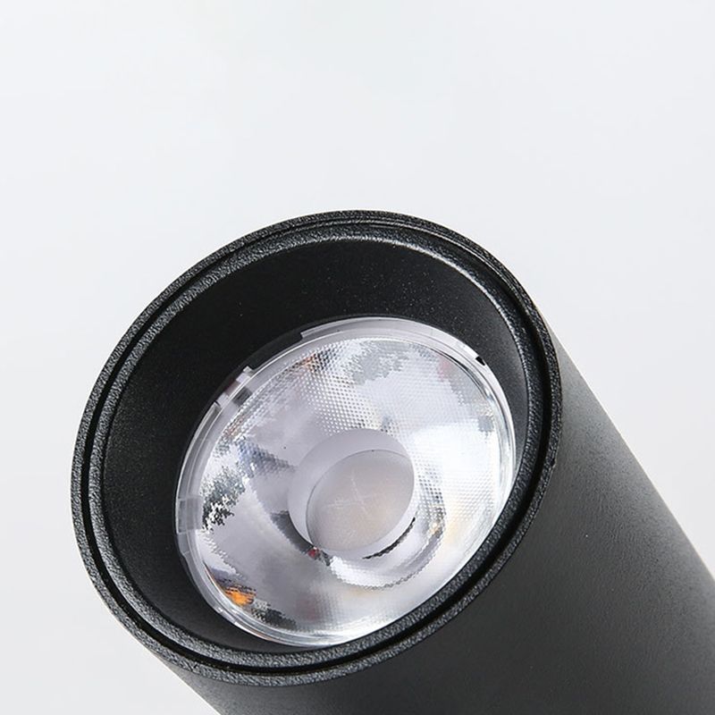 Spot encastré tubulaire en aluminium nordique pour salon, plafonnier LED